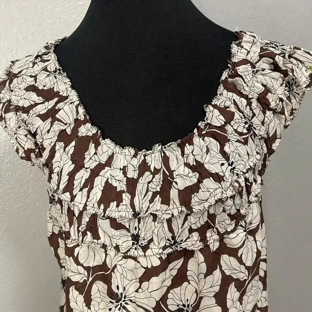 J.Crew Women’s Rosalie Top in Floral Cotton Voile SMALL
